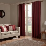 Anderson - Red - Tweed-look curtain