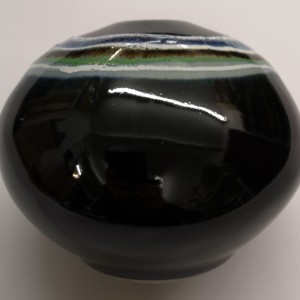 Highland Stoneware - Agate Blue - Vase - Pebble - Medium 03