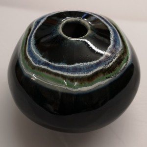 Highland Stoneware - Agate Blue - Vase - Pebble - Medium 04